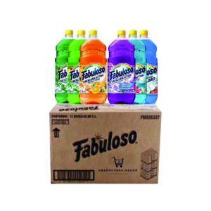 Fabuloso 1Lt C/12 Pza Varios Aromas