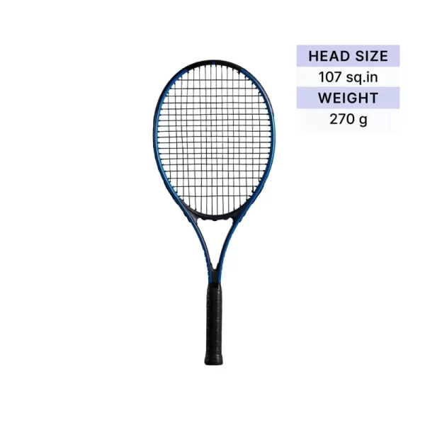 Decathlon Aluminum Tennis Racket for Adults (Blue & Black) - Imagen 3