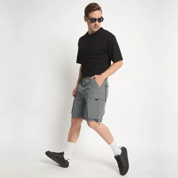Men Regular Fit Cargo Shorts - Imagen 5